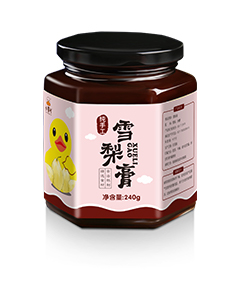 小黃吖雪梨膏六棱瓶 小黃吖雪梨膏六棱瓶